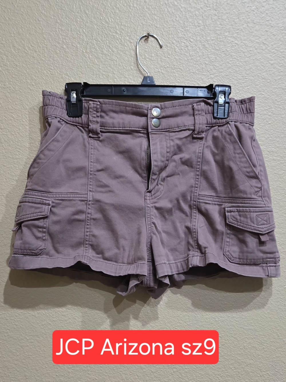 Arizona Jean Company Mauve Cargo Shorts - Muted Purple